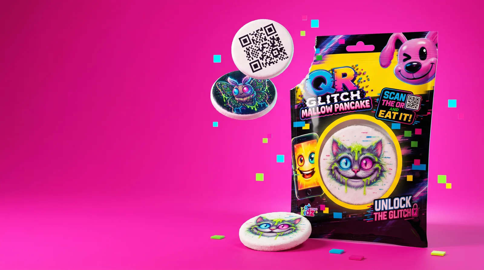 QR Glitch brand visual