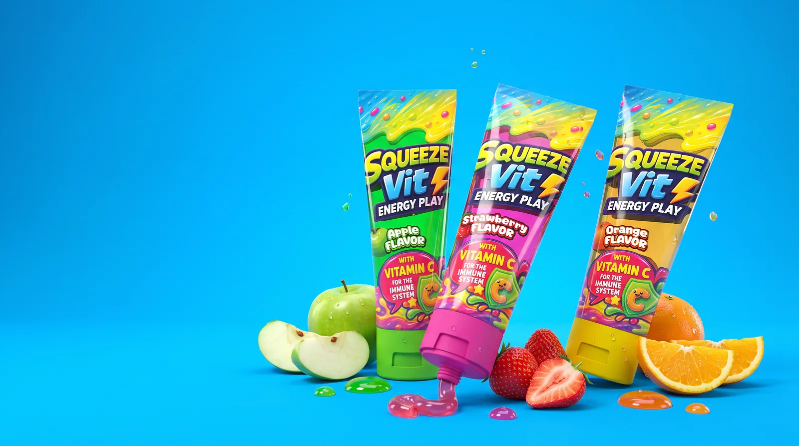 Squeezy Vit brand visual