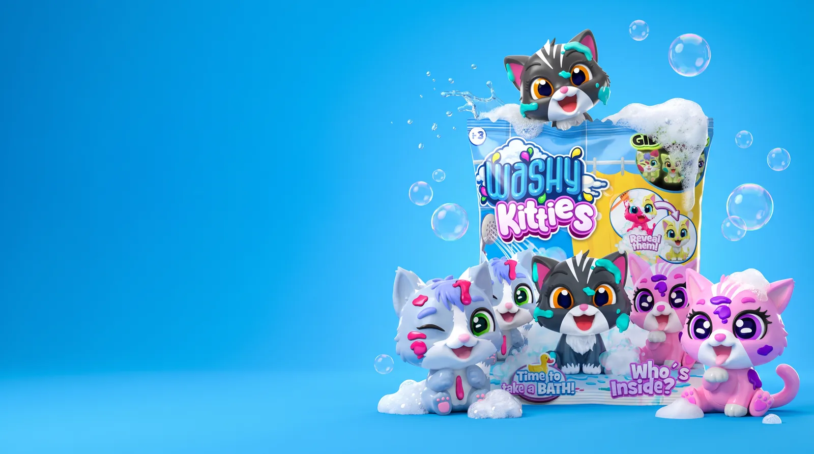 Washy Kitties brand visual